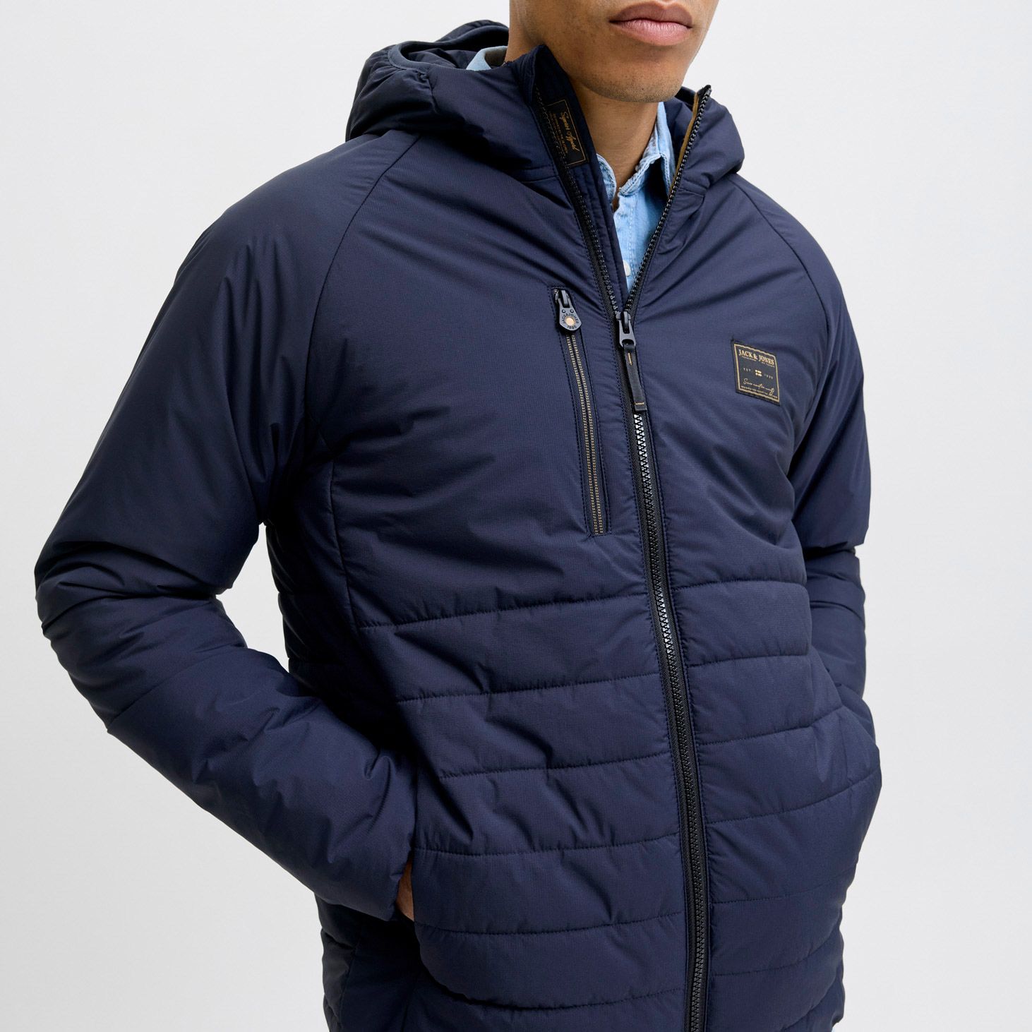 Jack & Jones Finn Hybrid Jas Heren | PlutoSport